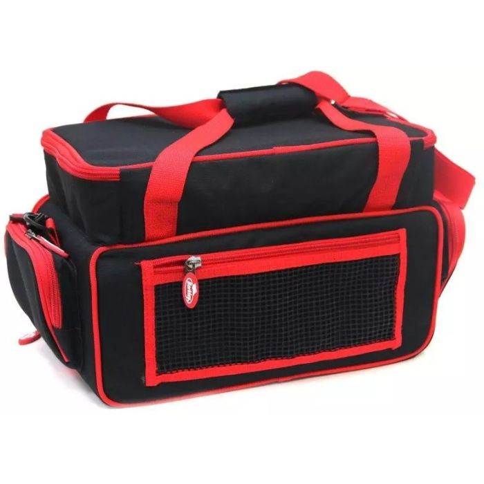 Geanta Berkley Powerbait Dough Bag Large RedBlack + 3 Cutii Naluci, 46.5x24x24.5cm