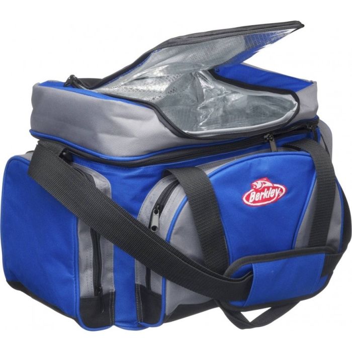 Geanta Berkley System Bag Large BlueGreyBlack + 4 Cutii Naluci, 47x21.5x31cm