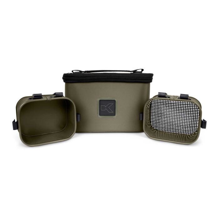 Geanta Korum EVA Bait Station + Doua Tavi Interne, 28x18x18cm + 15x12x7cm