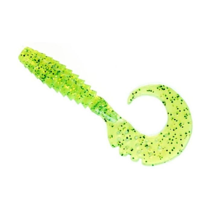 Grub FishUp Fancy Grub 1", 026 Flo Chartreuse/Green, 2.5cm, 12buc/plic