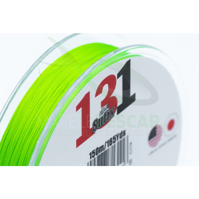 Fir Textil Sufix 131 G-CORE X13 Braid, Neon Chartreuse, 150m