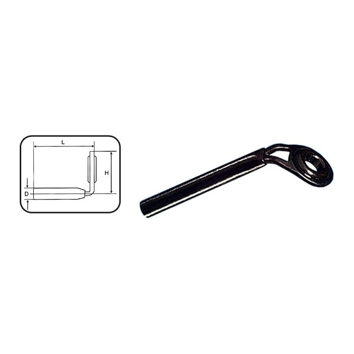 Inele de Varf Jaxon SiC SL, Black, 4mm, 5bucplic