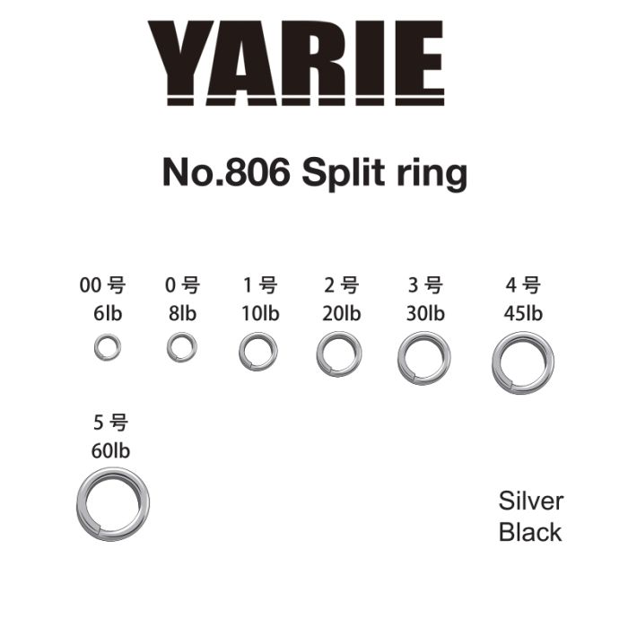 Inele Despicate Yarie Jespa 806 Split Ring Black
