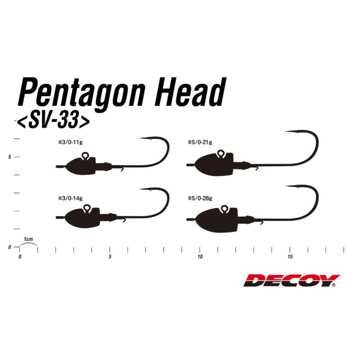 Jig Decoy SV-33 Pentagon Head