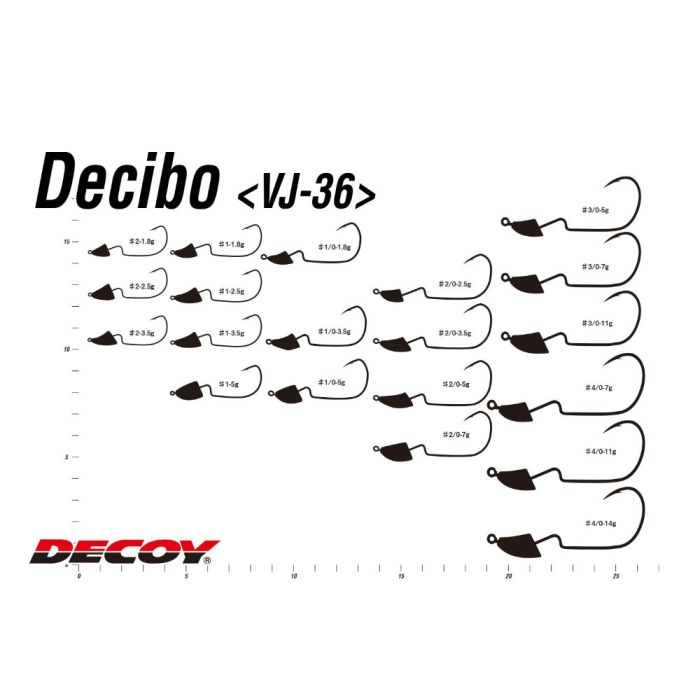 Jig Decoy VJ-36 Decibo Violence, Nr.1, 5buc/plic
