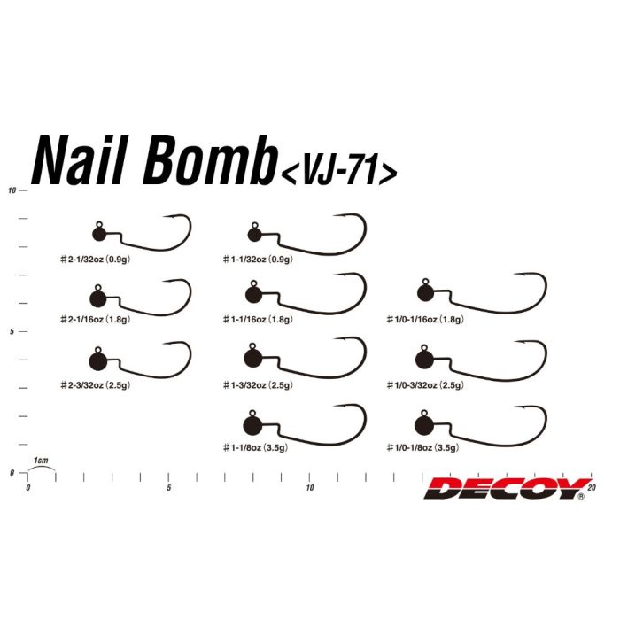 Jig Decoy VJ-71 Nail Bomb, 5buc/plic
