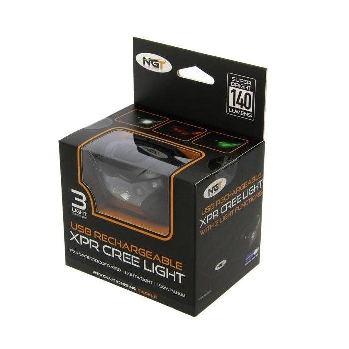 Lanterna Cap NGT XPR Cree Reincarcabil USB, 140lm