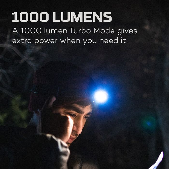 Lanterna de Cap Reincarcabila Nebo EINSTEIN™ 1000 FLEX LED Head Torch, Max 1000 Lumeni