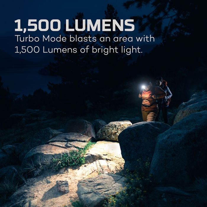 Lanterna de Cap Reincarcabila Nebo TRANSEND™ 1500 LED Head Torch, Max 1500 Lumeni