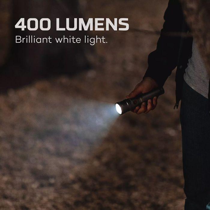 Lanterna de Mana Reincarcabila Nebo FRANKLIN™ TWIST RC, Max. 400 Lumeni