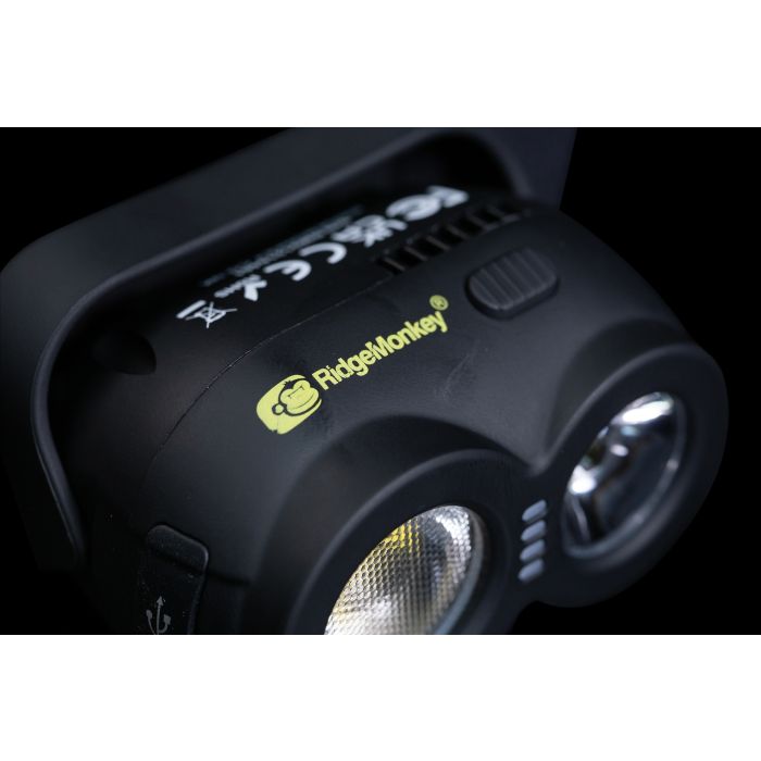 Lanterna Frontala RidgeMonkey VRH150X USB Rechargeable Headtorch, 30-160 Lumeni