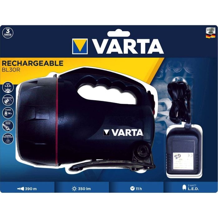 Lanterna Reincarcabila cu LED Varta Cordless Hand Lamp Black, 3W, 150 Lumeni