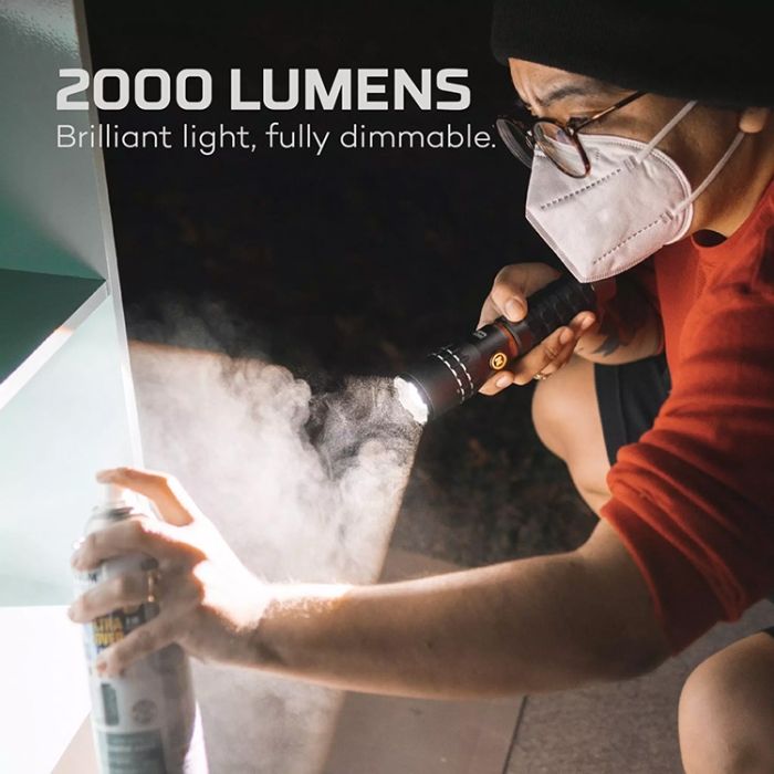 LanternaLampa de Lucru Reincarcabila Nebo SLYDE KING 2K LED Torch & Work Light, Max 2000 Lumeni