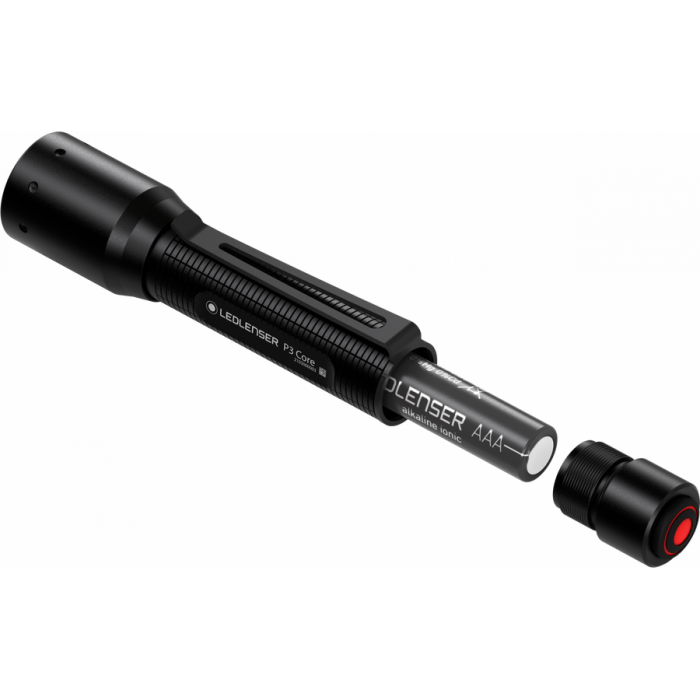 Lanterna de Mana Led Lenser P3 Core, Black, 90 Lumeni