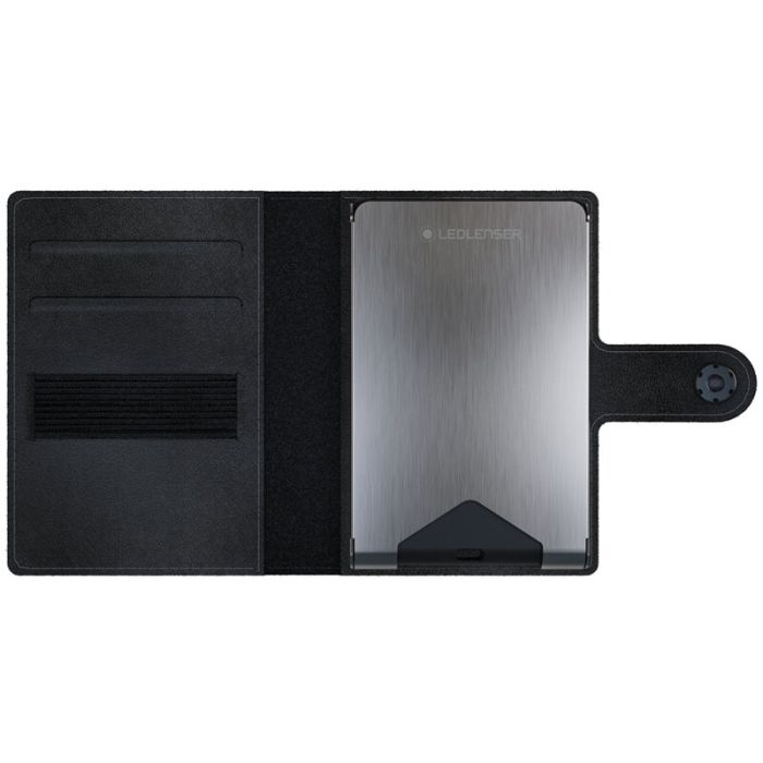 Portofel cu Lanterna Led Lenser, Black, 120cm, Acumulator + USB