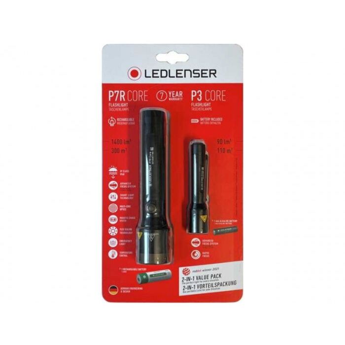Set Lanterna Led Lenser P7R Core + P3 Core