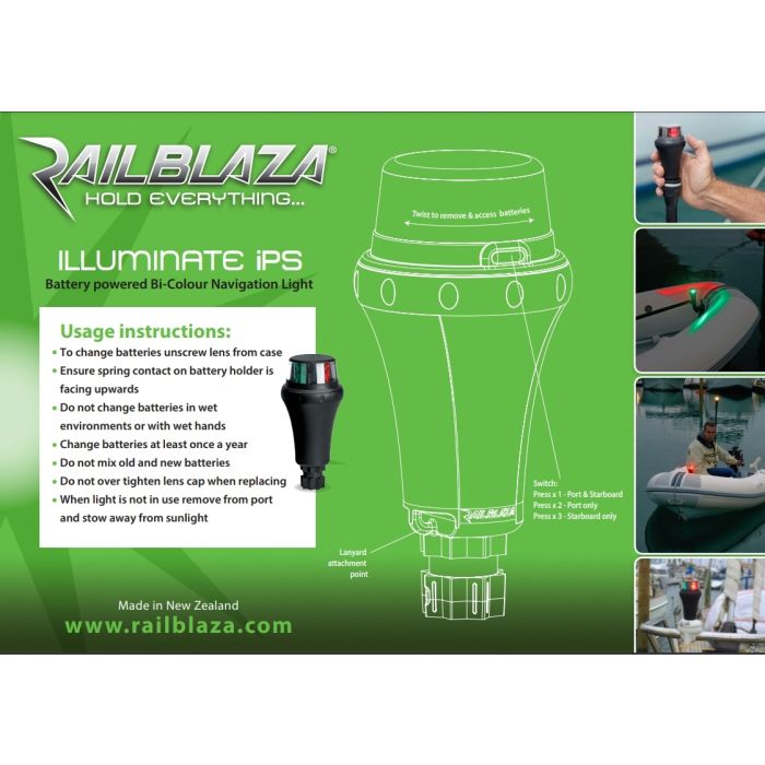 Lumina Navigatie Barca Allroundmarin Railblaza Illuminate iPS – Portable Bi-colour