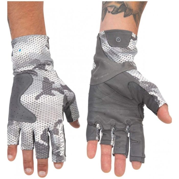 Manusi Simms Solar Flex Guide Glove Hex Flo Camo Steel