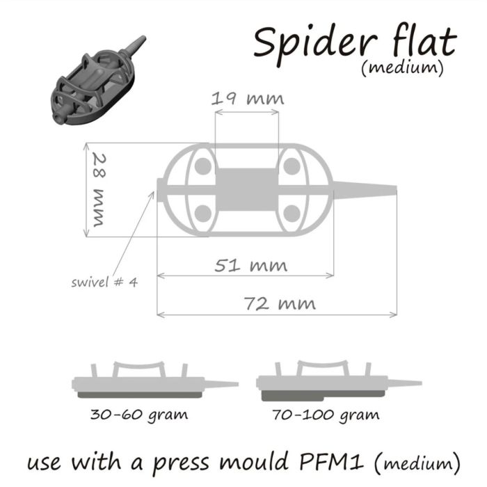 Method Feeder Orange Method Spider Flat