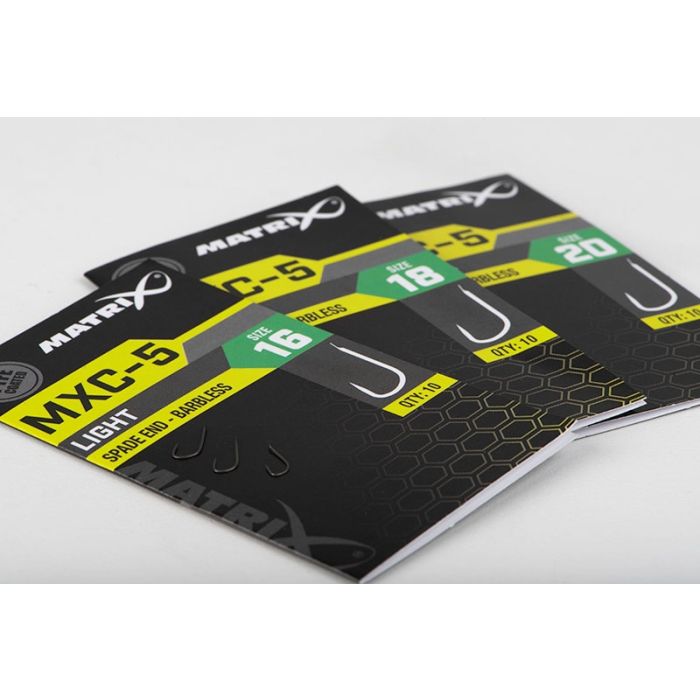 Carlige Matrix MXC-5 Barbless Spade End, 10buc/plic 2