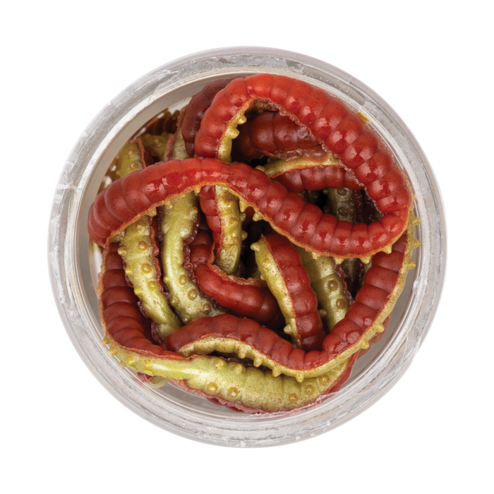 Naluca Berkley PowerBait Power Honey Worm, Red Yellow, 2.5cm, 55bucborcan 2