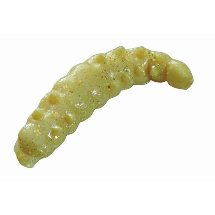 Naluca Berkley PowerBait Power Honey Worm, Yellow With Scales, 2.5cm, 55bucborcan