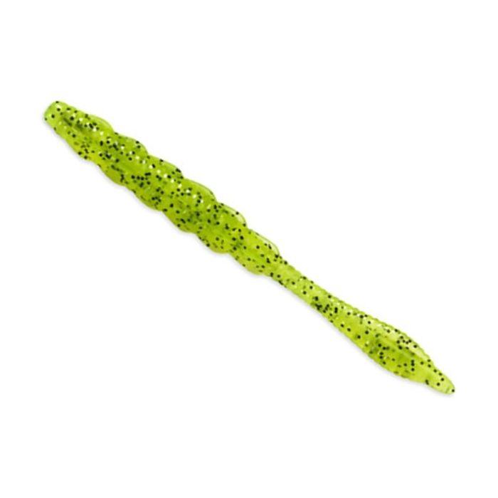 Naluca FishUp Scaly FAT 3.2" Worm, Culoare 055 - Chartreuse/Black, 8cm, 8buc/plic