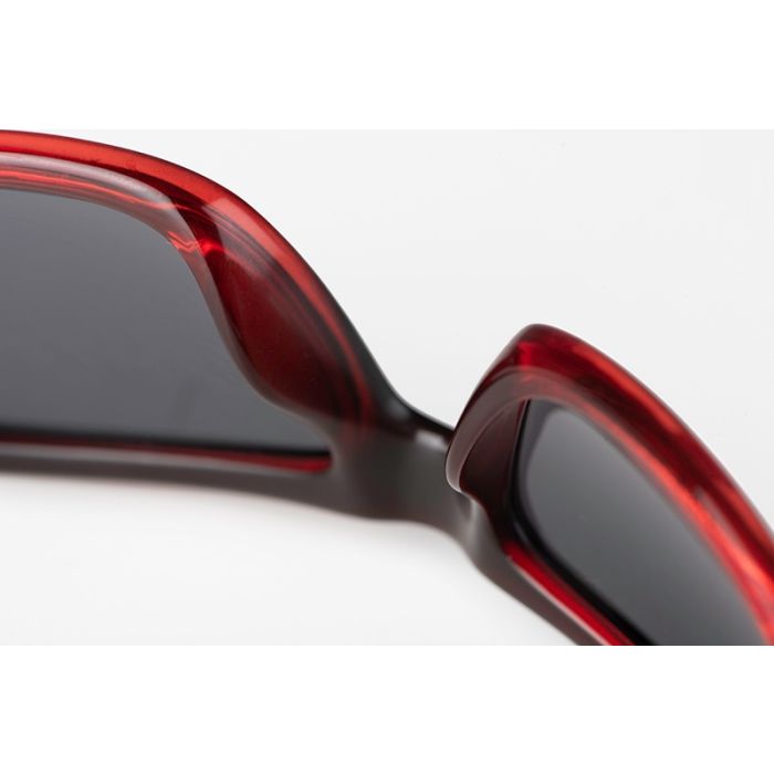 Ochelari Polarizati Fox Rage Black and Red Wrap Sunglasses Grey Lense