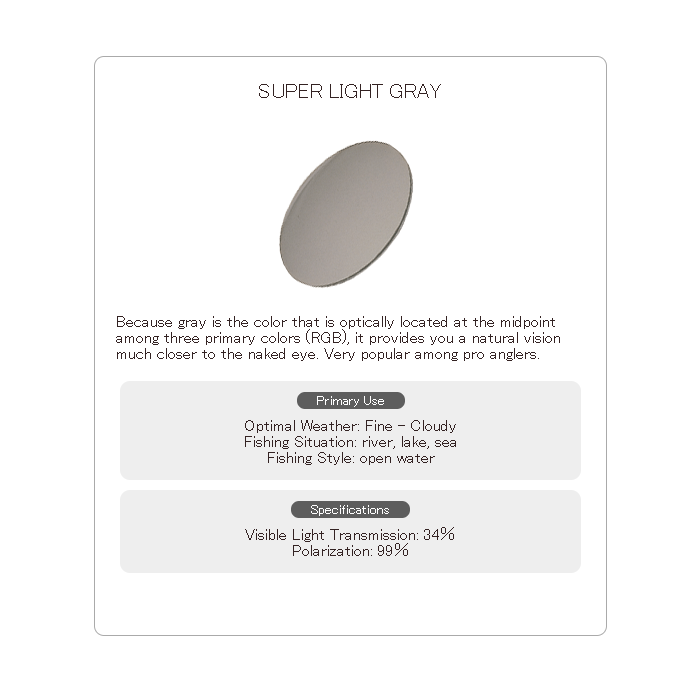 Ochelari Polarizati Tiemco Sight Master Optimo BlackSuper Light Gray