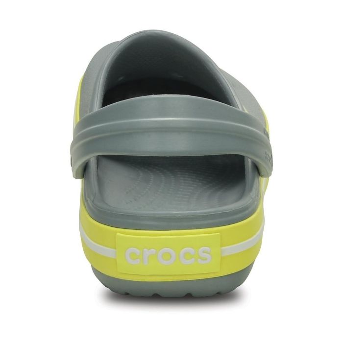 Papuci Crocs Crocband Concrete/Chartreuse