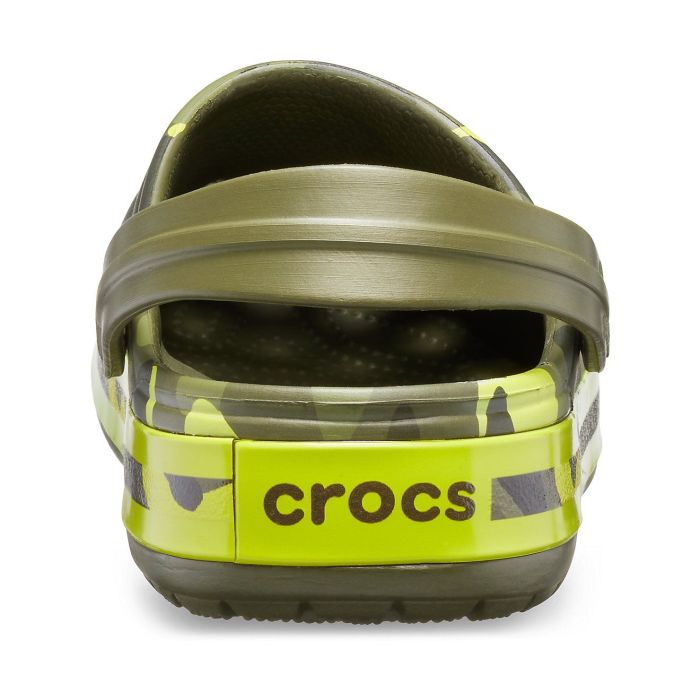 Papuci Crocs Crocband Seasonal Graphic Clog Army GreenCitrus