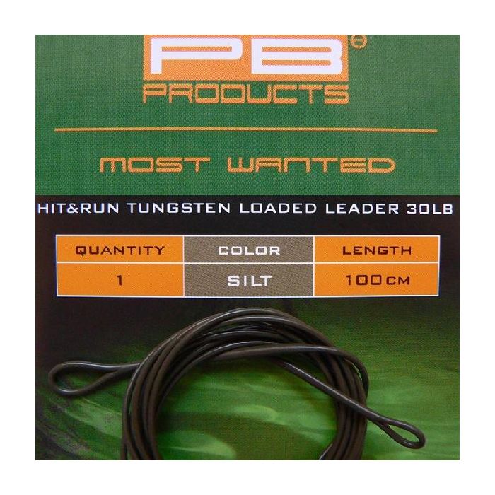 PB Products Tungsten Loaded Leader 30lbs Silt