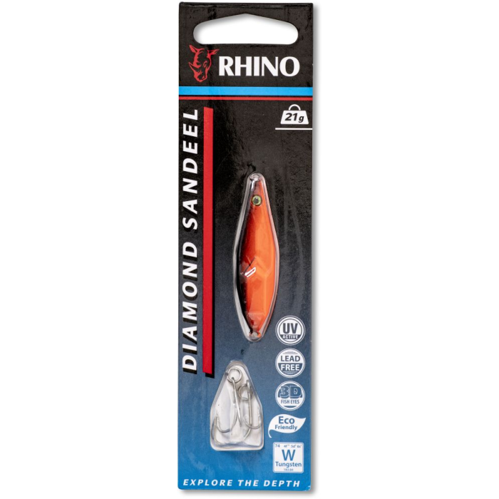 Pilker Rhino Diamond Sandeel, RedBlack, 3.9cm, 17g