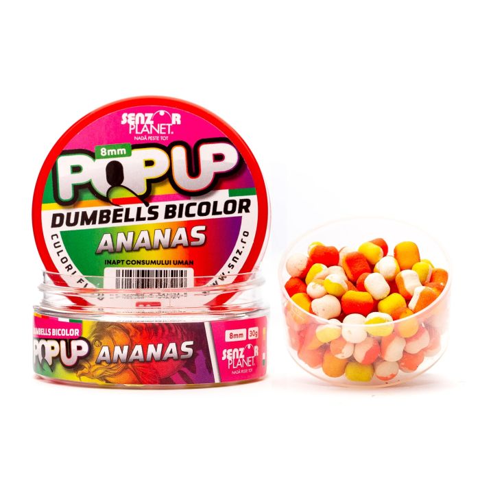 Pop-Up Dumbells Senzor Planet Mix Bicolor, 8mm, 30g