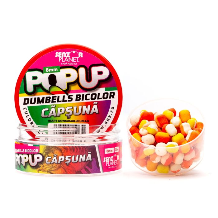 Pop-Up Dumbells Senzor Planet Mix Bicolor, 8mm, 30g