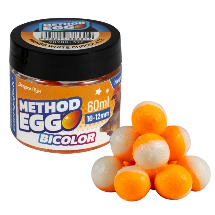 Pop Up Benzar Method Egg Bicolor, 10-12mm, 60mlborcan