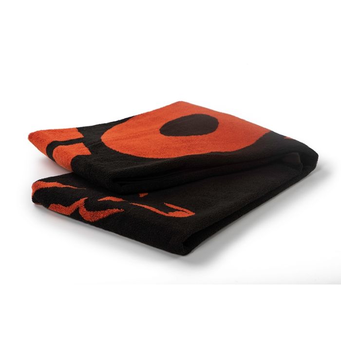 Prosop FOX Beach Towel Black  Orange