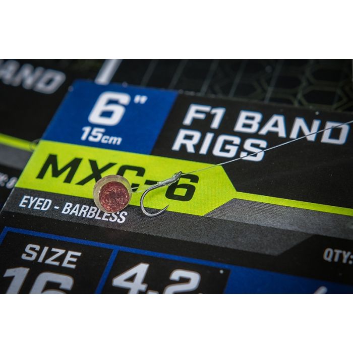 Riguri Matrix MXC-6 Barbless F1 Band Rigs, 15cm, 8bucplic
