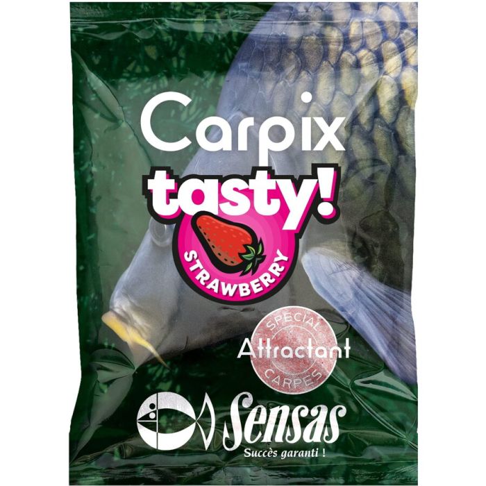 Aditiv Pudra Sensas Carp Tasty, 300g Strawberry