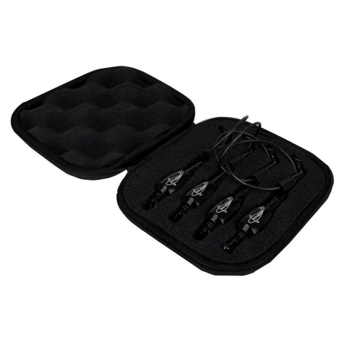 Set 4 Hangere Carp Pro Harpax BS Bite Indicator, Negru 3