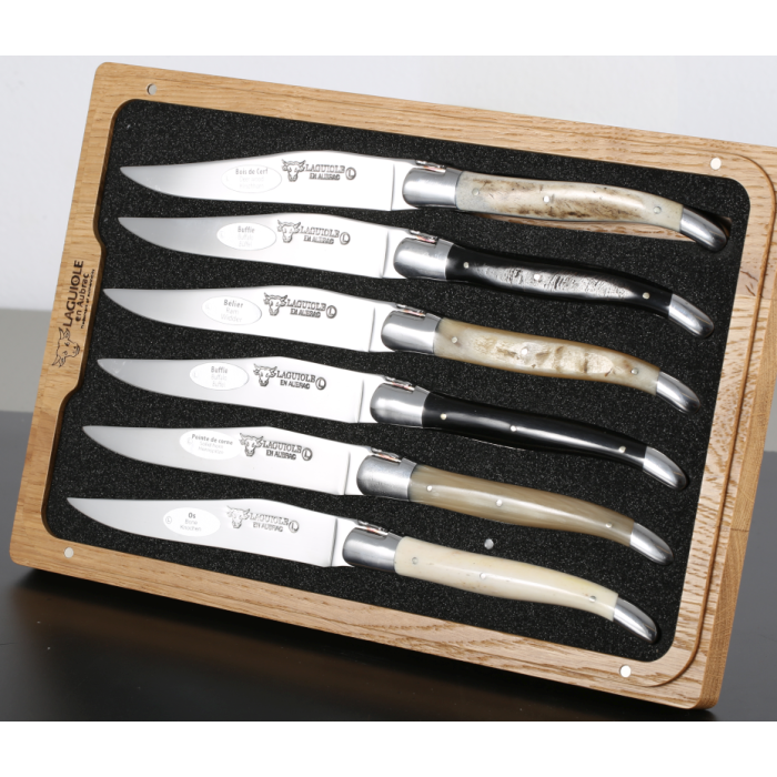 Set 6 Cutite pentru Friptura Laguiole en Aubrac Steak Knives Set