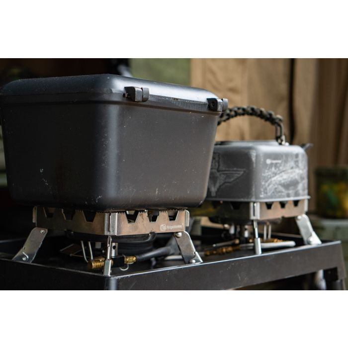 Set Aragaz Portabil RidgeMonkey Quad Connect Stove Pro Full Kit