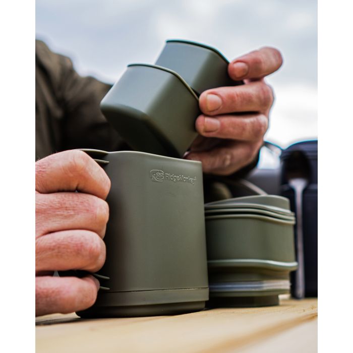 Set CafeaCeai RidgeMonkey Thermo Mug DLX Brew Set, Gunmetal Green, 400ml