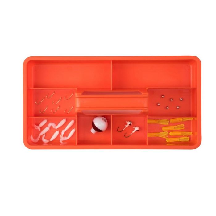 Set Spinning Valigeta pentru Copii Skakespeare Cosmic Tackle Box, Orange, 18.5x32x18cm