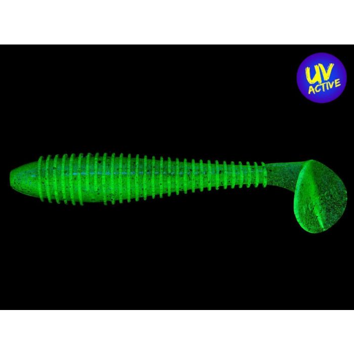 Shad Keitech Fat Swing Impact, UV Lime Chartreuse, 10.9cm, 6bucblister