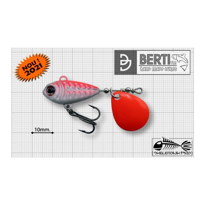 Spinnertail Bertilure Skeletonik Pro Fluo Orange, Red Back, 16g