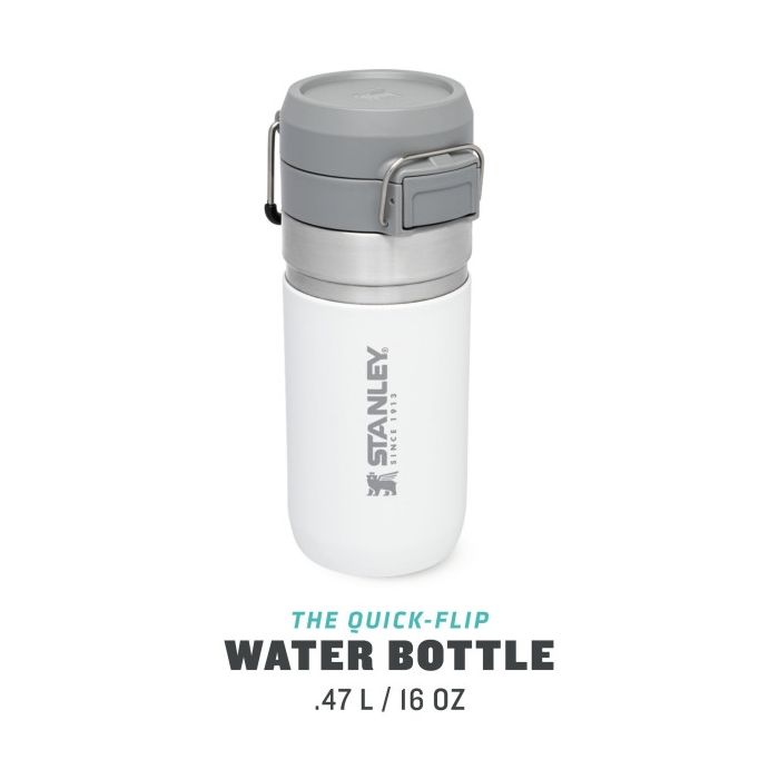 Sticla Termoizolanta de Apa Stanley Quick Flip Water Bottle Polar White, 0.47 Litri
