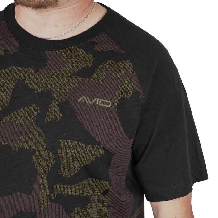 Tricou Avid Carp Distortion Camo Lite T-Shirt