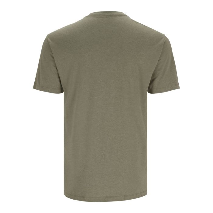 Tricou Simms Logo T-Shirt, Military Heather