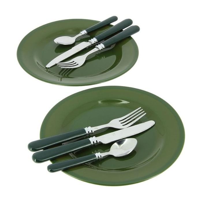 Trusa Picnic pentru 2 Persoane NGT Camo Day Cutlery Set, 25.5x27x4cm
